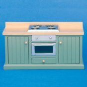 GREEN UNIT WITH OVEN & RANGE