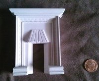 Dollhouse Miniature 1/12 scale SMALL FIREPLACE