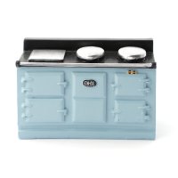 Dollhouse Miniature 1/12 scale Light Blue Aga-style Stove