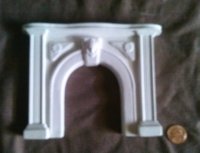 Dollhouse Miniature 1/12 scale VICTORIAN FIREPLACE