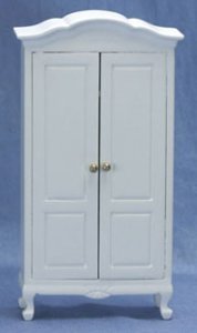 Dollhouse Miniature 1/12 scale ARMOIRE WHITE