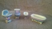 Dollhouse Miniature 1/12 scale VICTORIAN BATHROOM