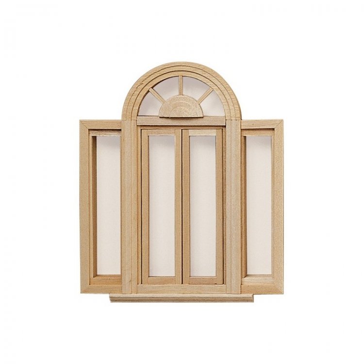 1/2" Circlehead Double Casement Window - Click Image to Close