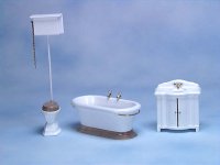 Dollhouse Miniature 1/12 scale BATHROOM SET