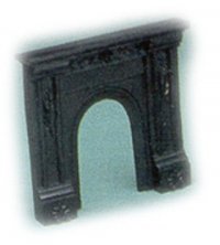 Dollhouse Miniature 1/12 scale BLACK FIREPLACE