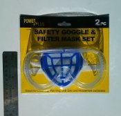 SAFETY GOGGLE & FILTER SET