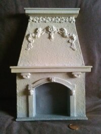 Dollhouse Miniature 1/12 scale OLD FASHION FIREPLACE