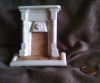 Dollhouse Miniature 1/12 scale TINY FIREPLACE