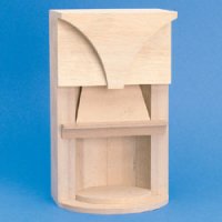 Dollhouse Miniature 1/12 scale TUDOR/ARTS & CRAFTS FIREPLACE
