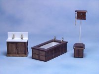 Dollhouse Miniature 1/12 scale BATHROOM SET