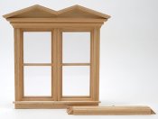 Victorian Hooded Nonworking Double Window
