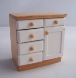 CABINET WITH WHITE DOOR & DRAWERS