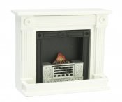 Dollhouse Miniature 1/12 scale WHITE FIREPLACE
