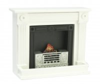 Dollhouse Miniature 1/12 scale WHITE FIREPLACE