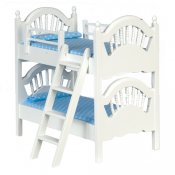 WHITE BUNKBED WITH LADDER