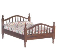 DOUBLE BED WALNUT
