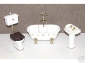 Dollhouse Miniature 1/12 scale BATHROOM SET