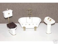 Dollhouse Miniature 1/12 scale BATHROOM SET
