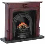 Dollhouse Miniature 1/12 scale MAHOGANY FIREPLACE